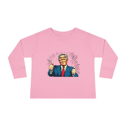 Toddler Long Sleeve Tee - "Best Grandma" Trump Design