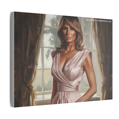 Melania Trump Elegant Canvas Art