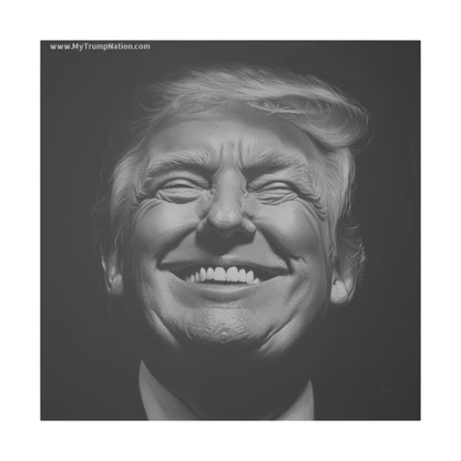 Donald Trump Black & White Canvas Art