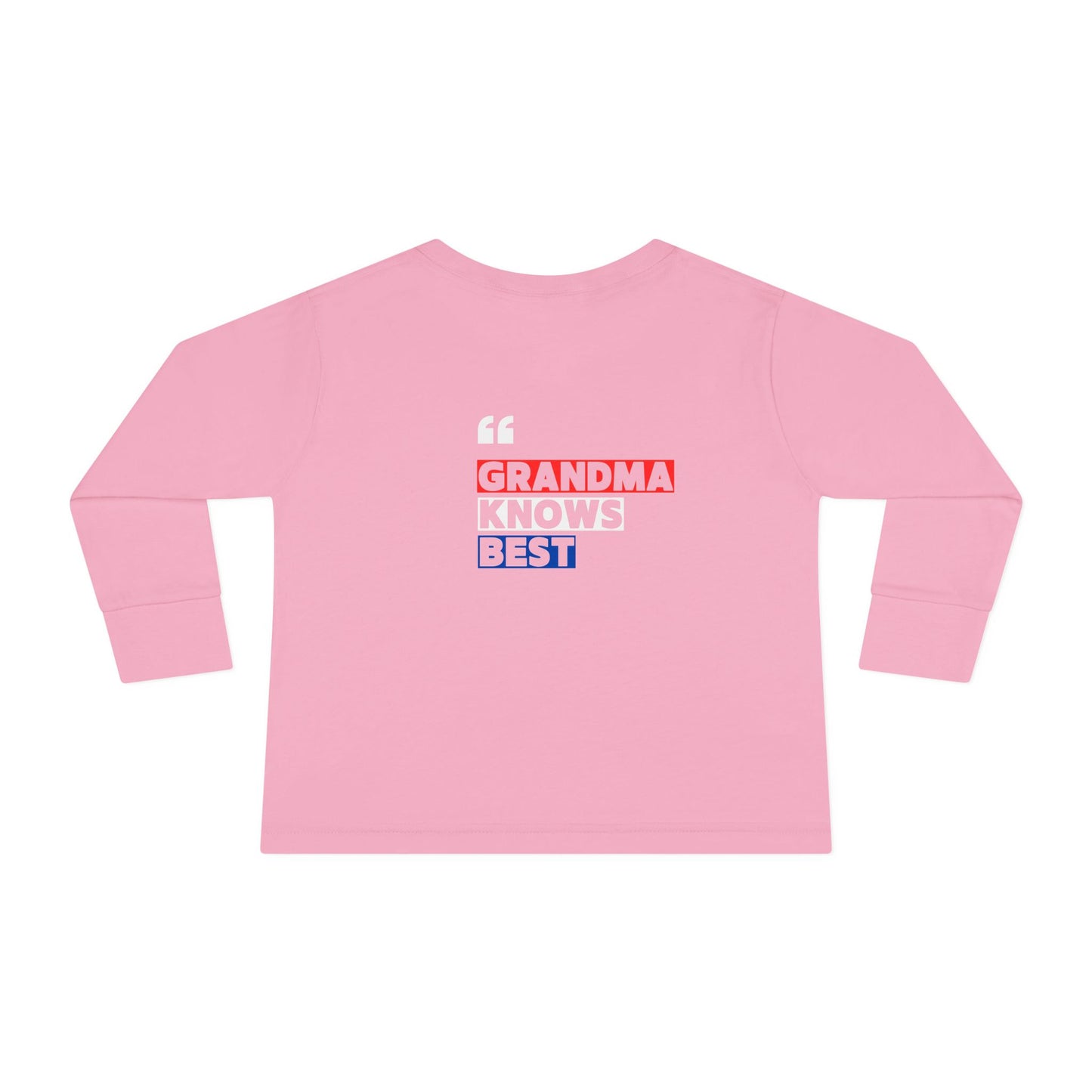 Toddler Long Sleeve Tee - "Best Grandma" Trump Design