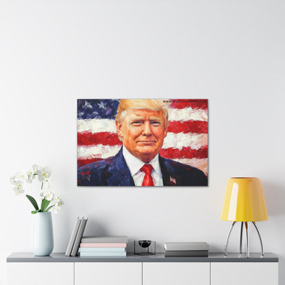 Donald Trump Patriotic Canvas Art