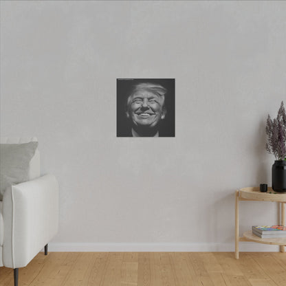 Donald Trump Black & White Canvas Art