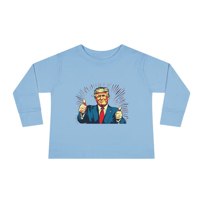 Toddler Long Sleeve Tee - "Best Grandma" Trump Design