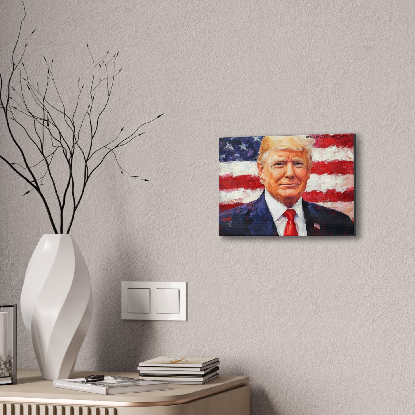 Donald Trump Patriotic Canvas Art