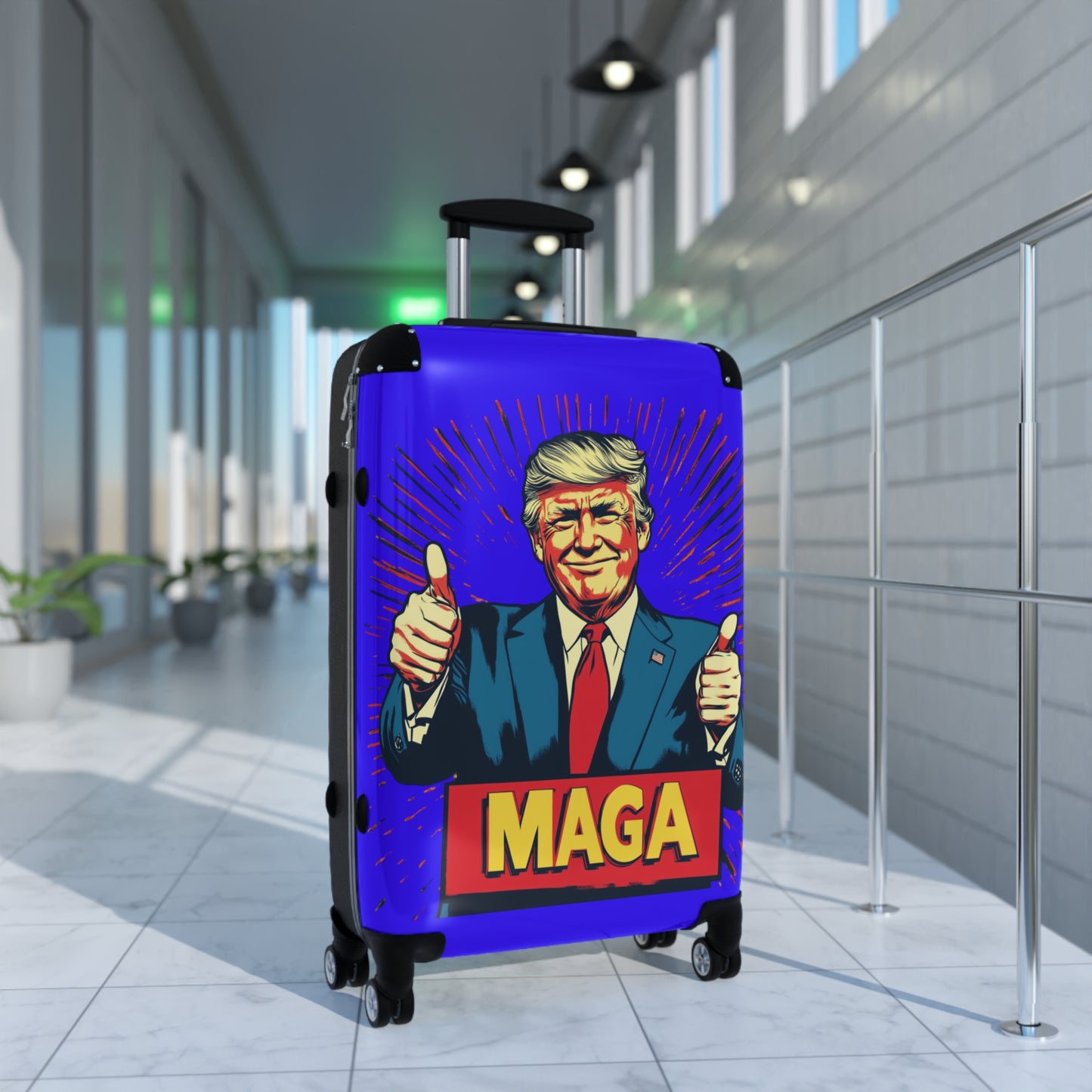 MAGA Travel Suitcase - Vibrant Carry-On for Political Enthusiasts