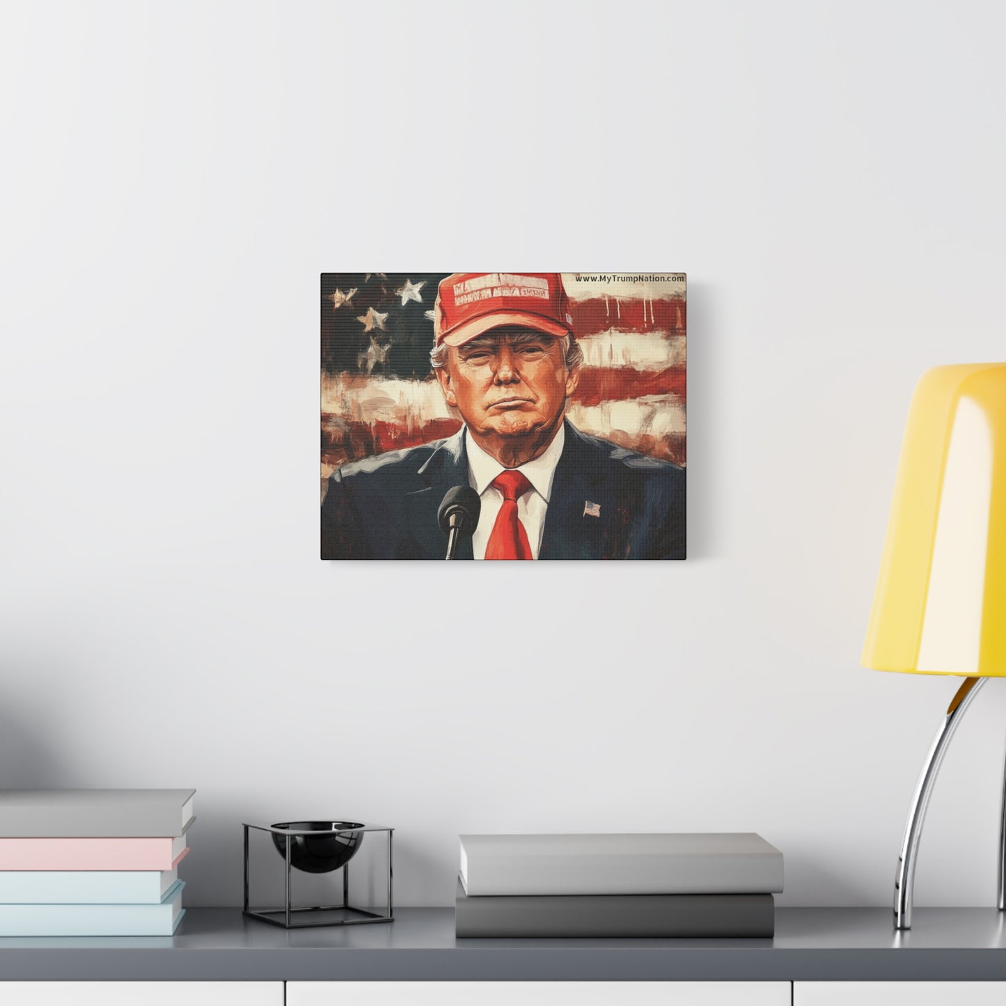 Patriotic Matte Canvas Art - Trump 2024 Wall Decor
