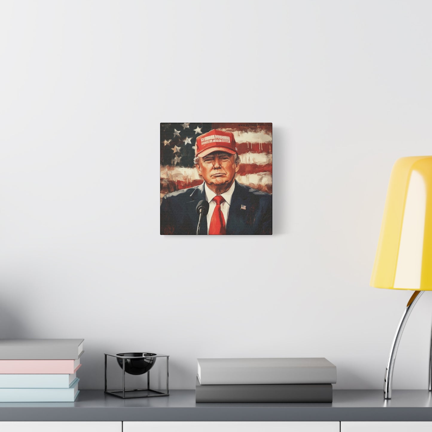 Patriotic Matte Canvas Art - Trump 2024 Wall Decor