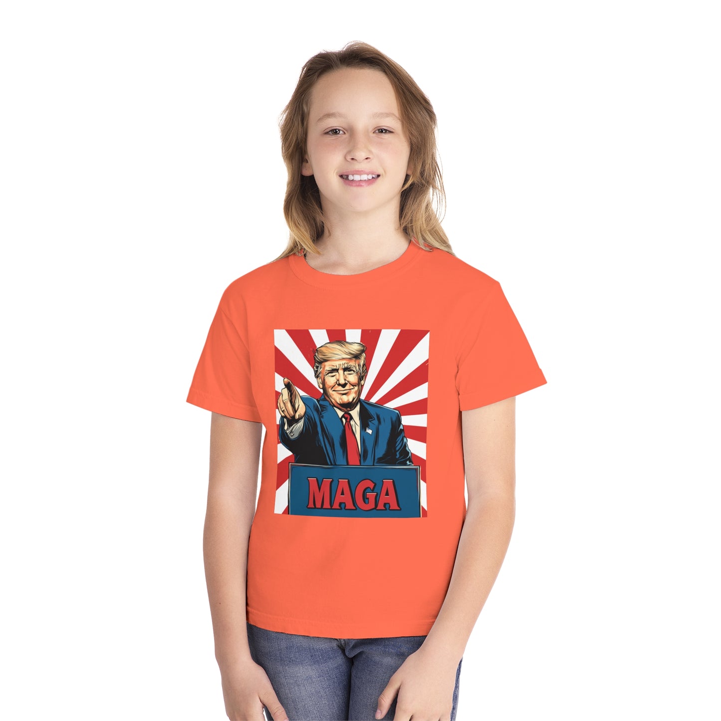 Youth Midweight Tee - MAGA Graphic T-Shirt for Kids