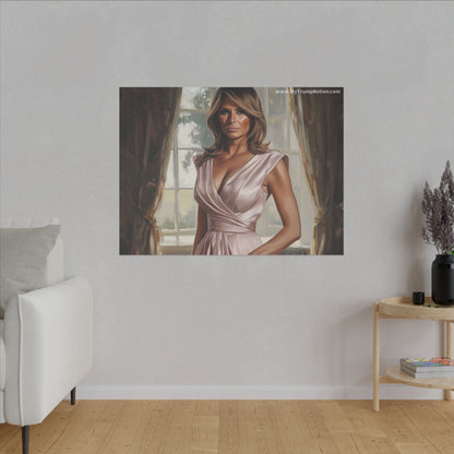 Melania Trump Elegant Canvas Art