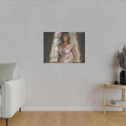 Melania Trump Elegant Canvas Art