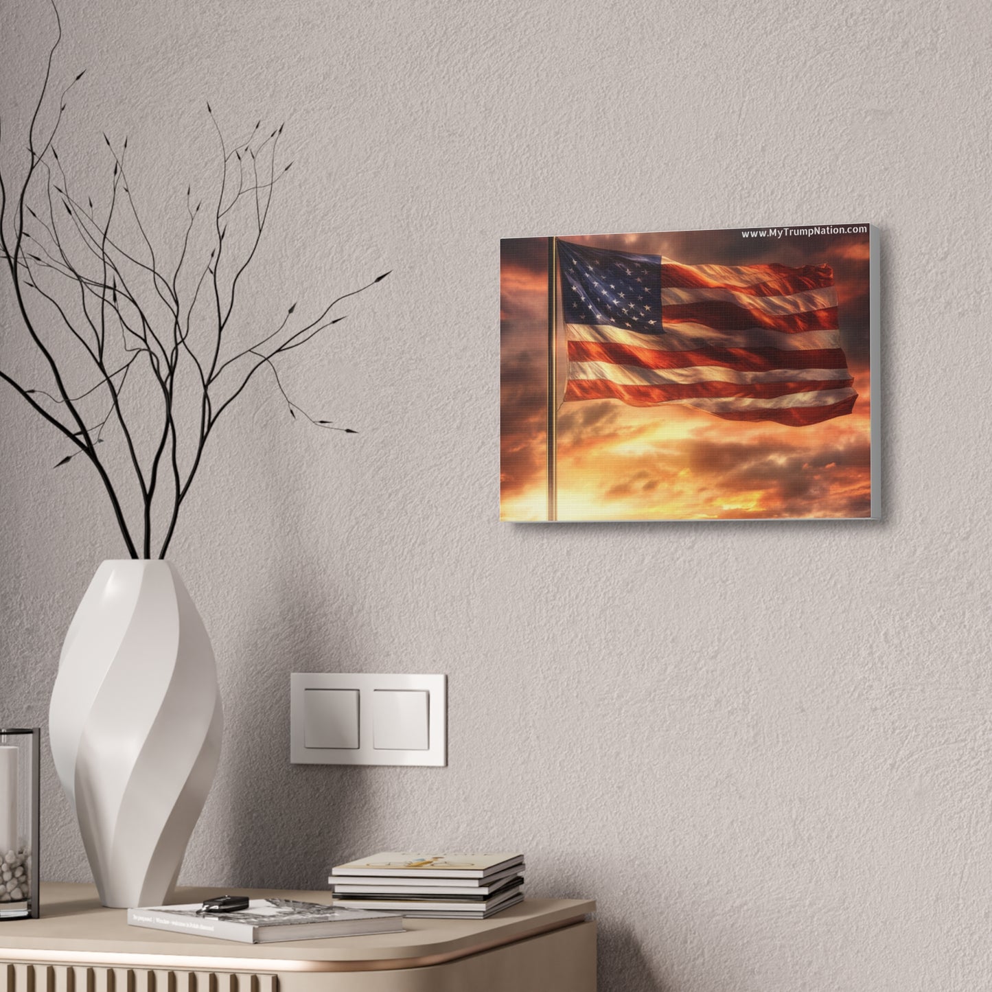 American Flag Canvas Art
