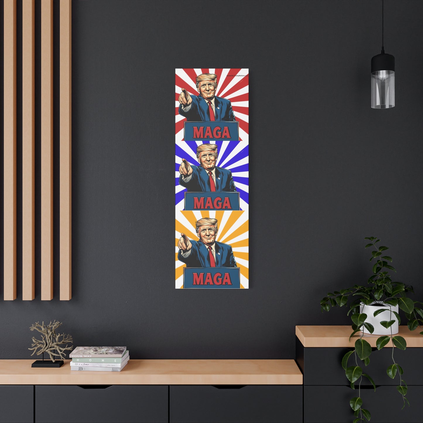 Political Statement Canvas Art - Motivational Trump Design