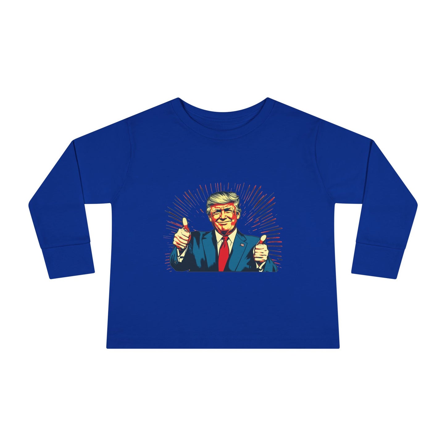 Toddler Long Sleeve Tee - "Best Grandma" Trump Design