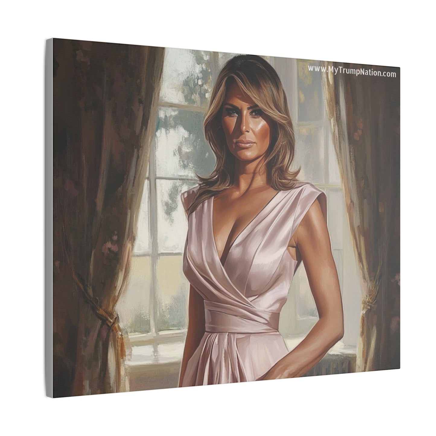 Melania Trump Elegant Canvas Art