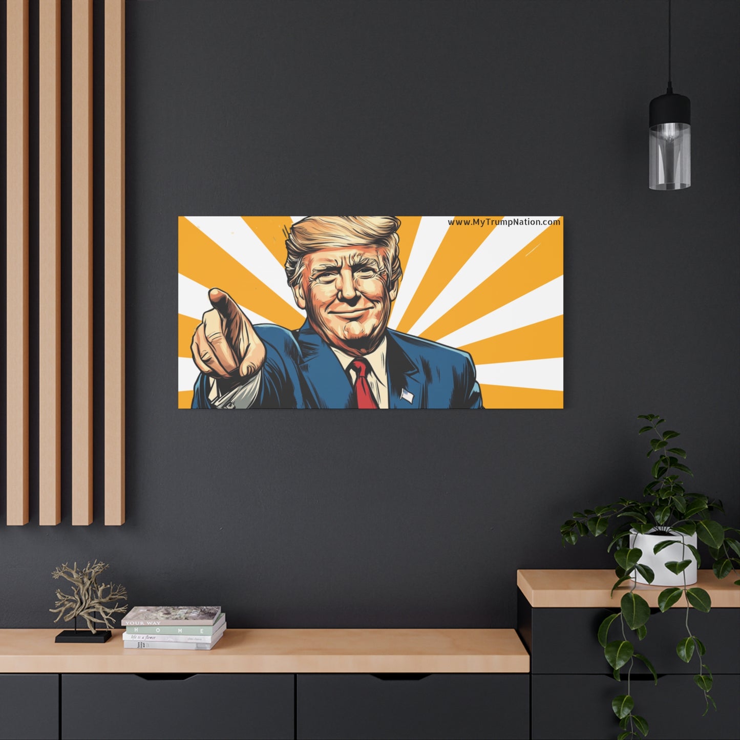 Political Statement Canvas Art - Motivational Trump Design