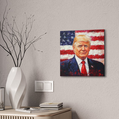 Donald Trump Patriotic Canvas Art