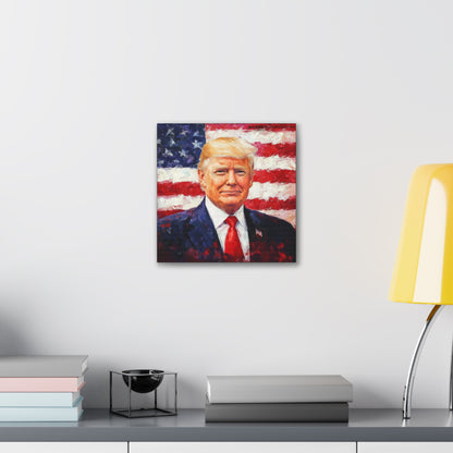 Donald Trump Patriotic Canvas Art
