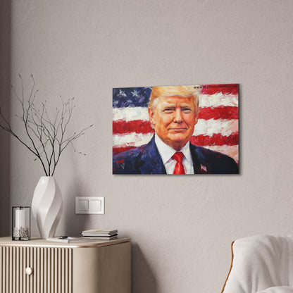 Donald Trump Patriotic Canvas Art