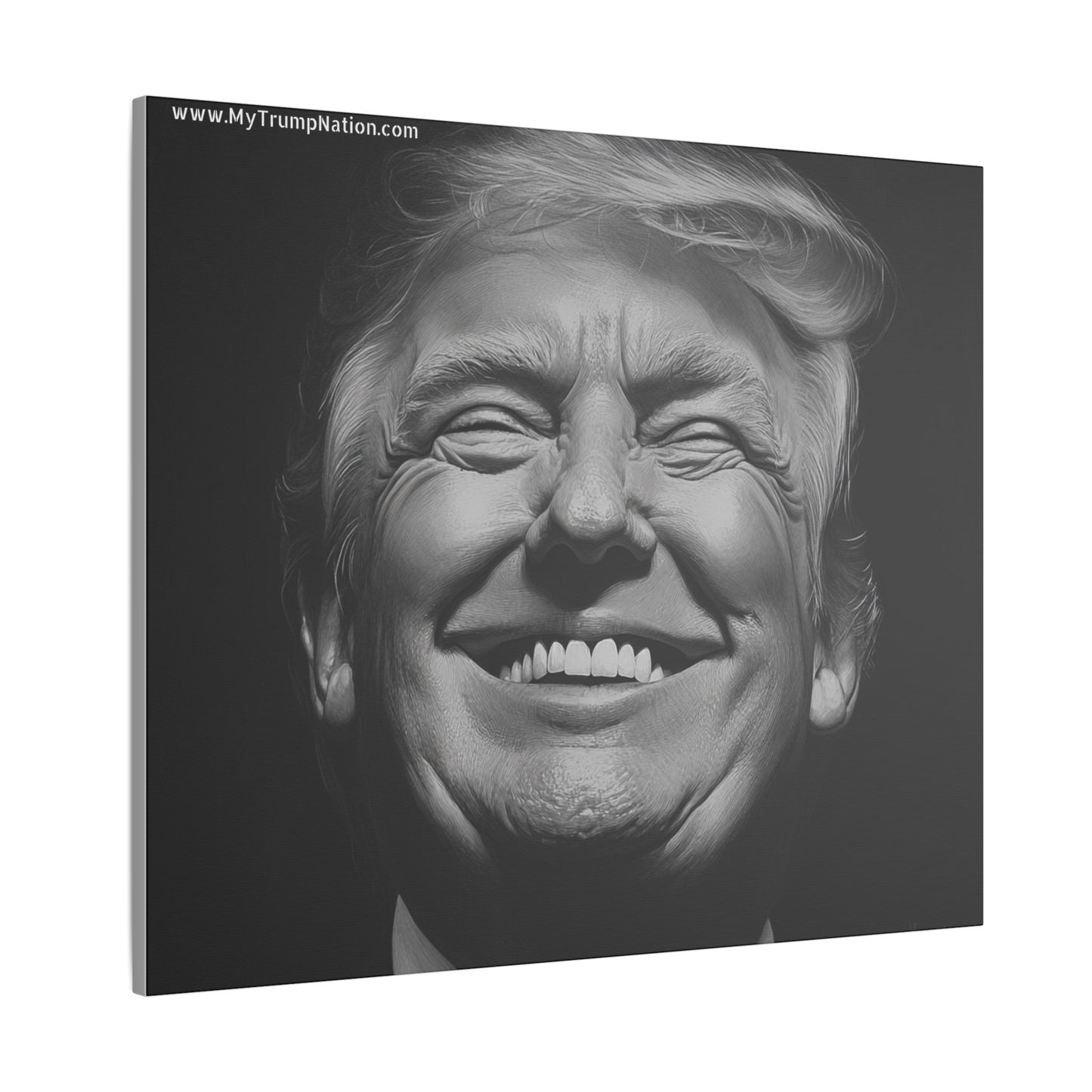 Donald Trump Black & White Canvas Art