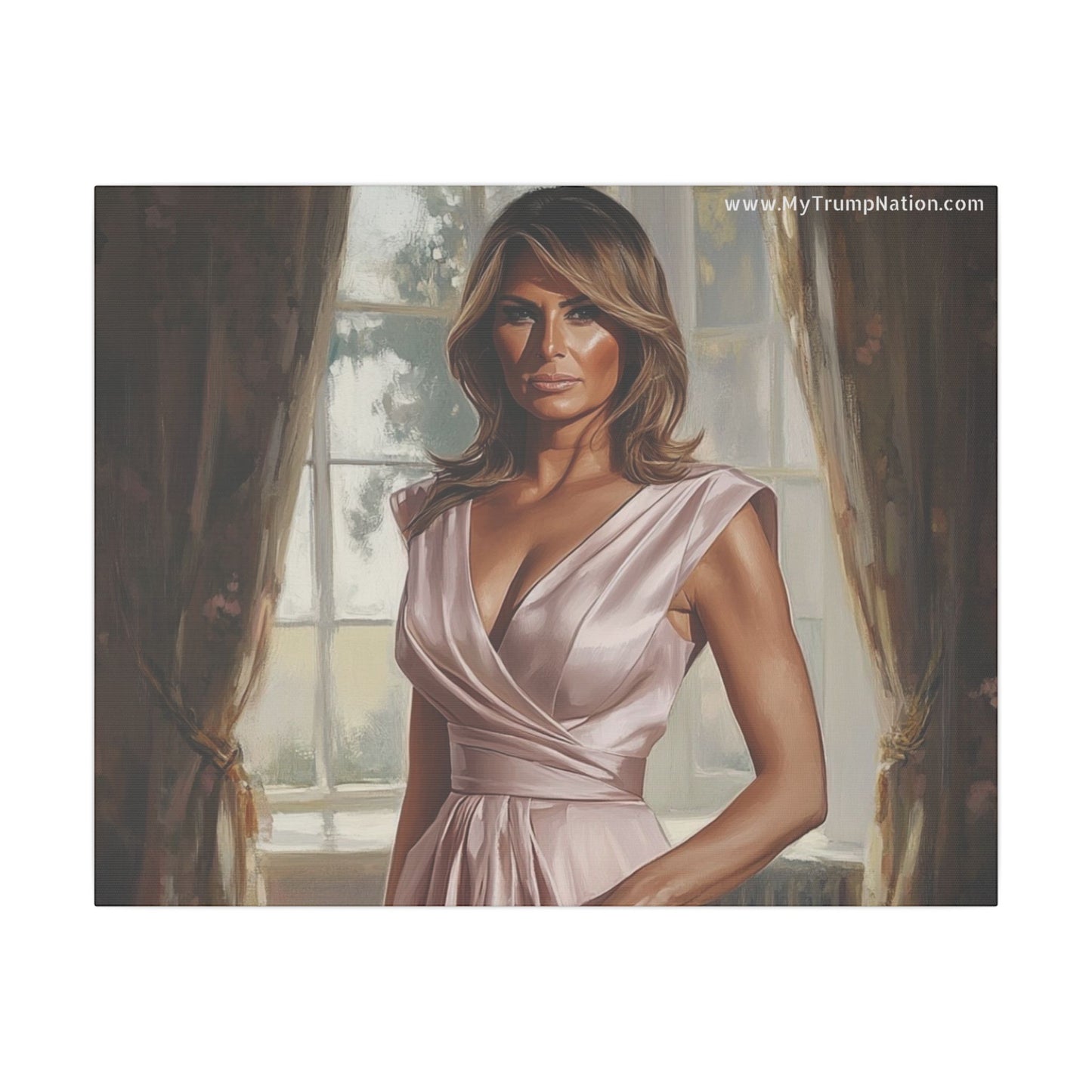 Melania Trump Elegant Canvas Art