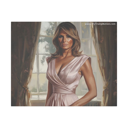 Melania Trump Elegant Canvas Art