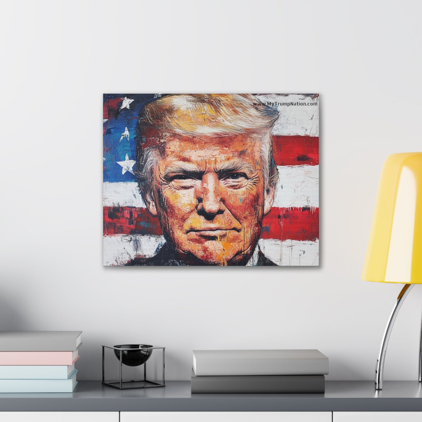 Donald Trump Patriotic Canvas Art