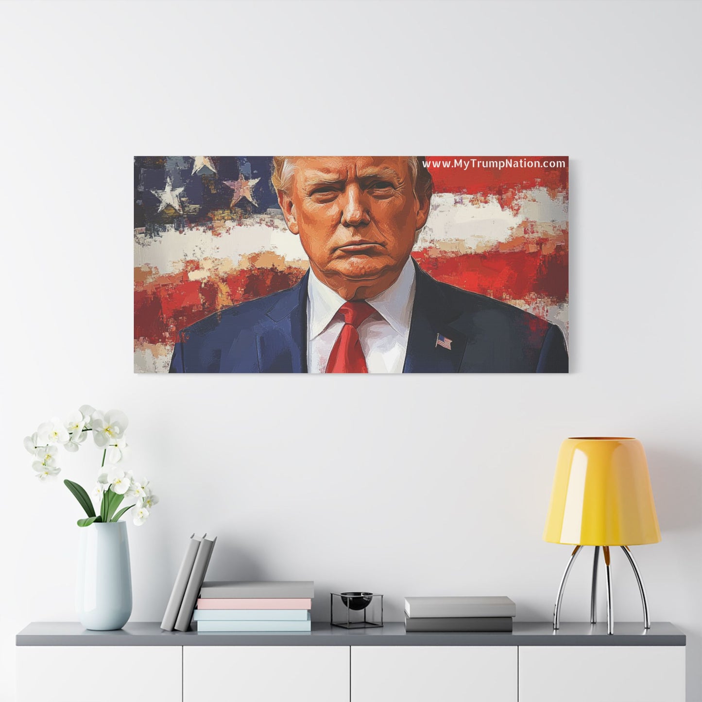 Donald Trump Patriotic Canvas Art