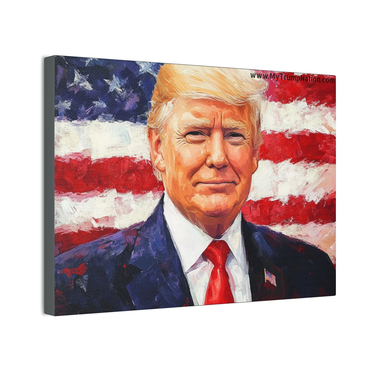 Donald Trump Patriotic Canvas Art