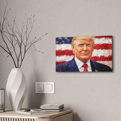Donald Trump Patriotic Canvas Art