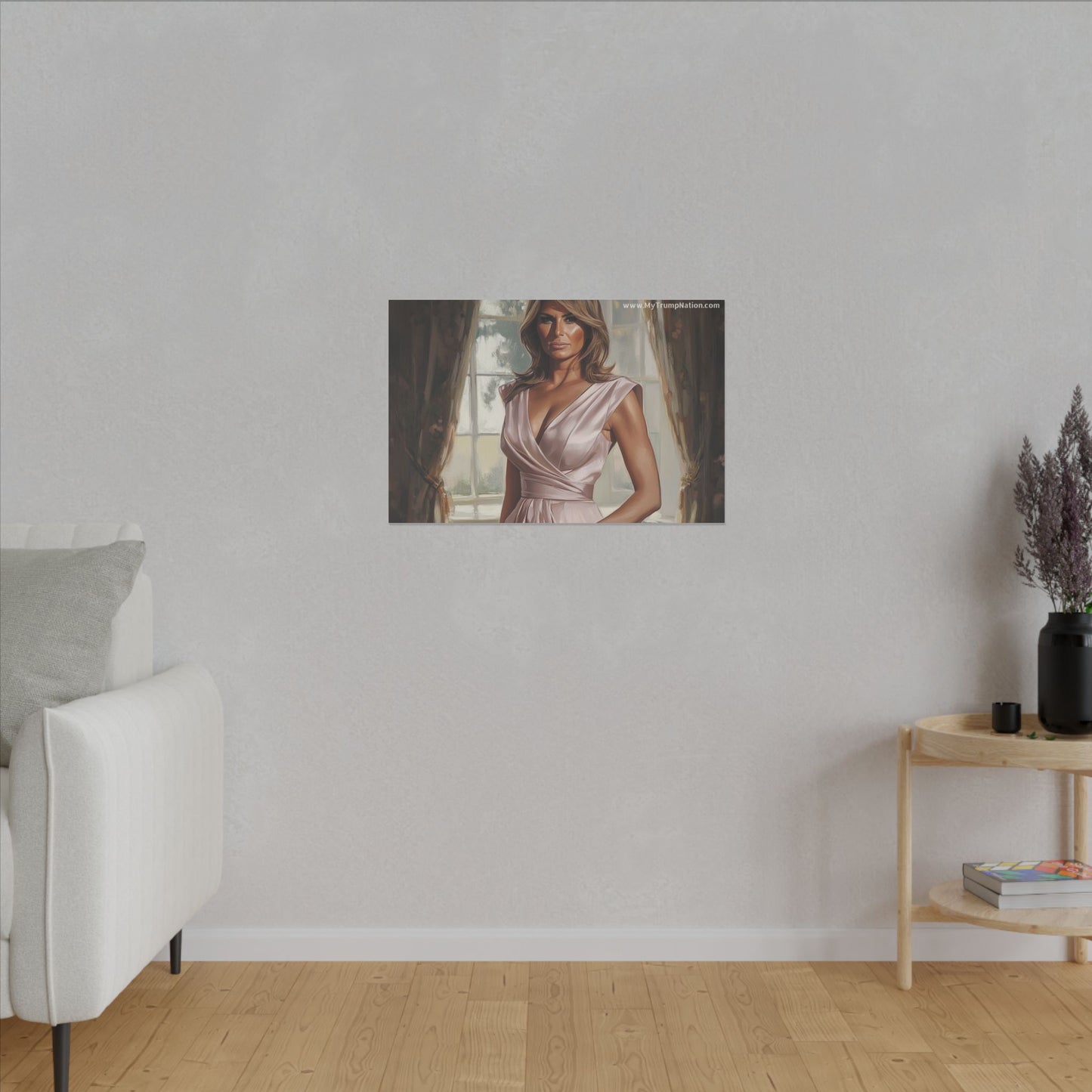 Melania Trump Elegant Canvas Art