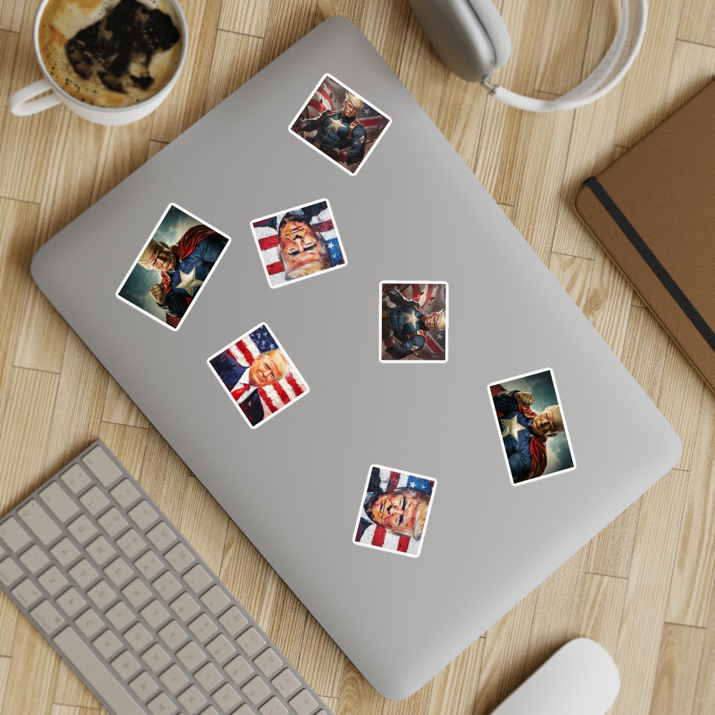 Donald Trump Patriotic Sticker Set, 10pcs