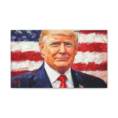 Donald Trump Patriotic Canvas Art