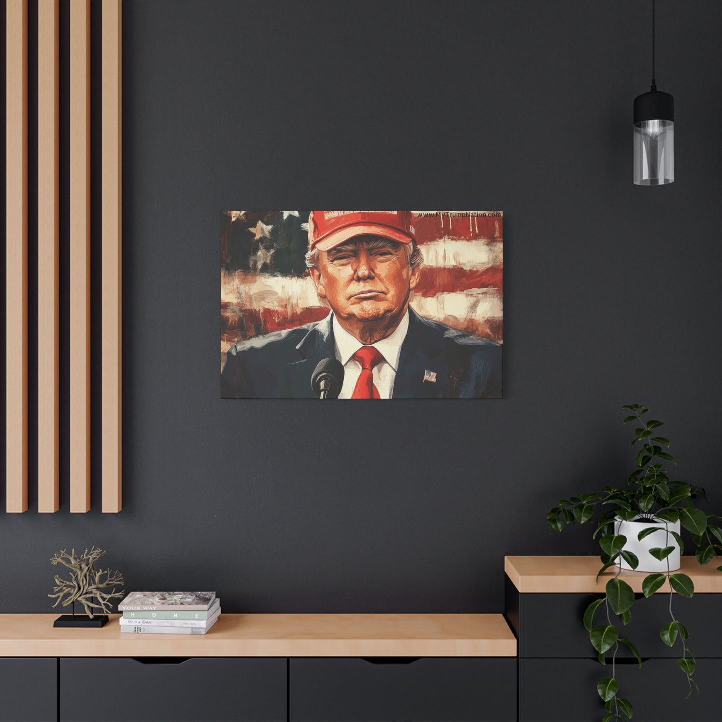 Patriotic Matte Canvas Art - Trump 2024 Wall Decor