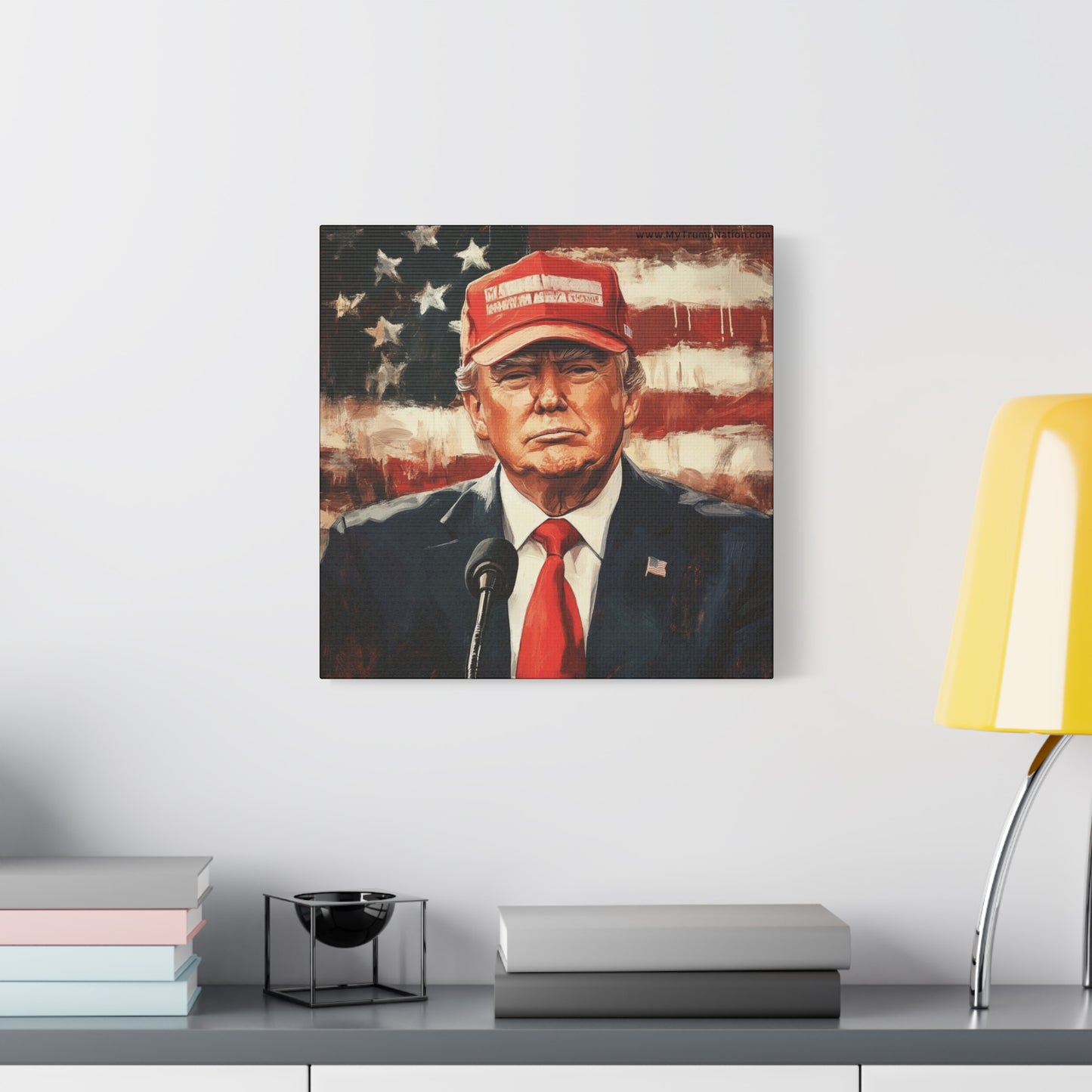 Patriotic Matte Canvas Art - Trump 2024 Wall Decor