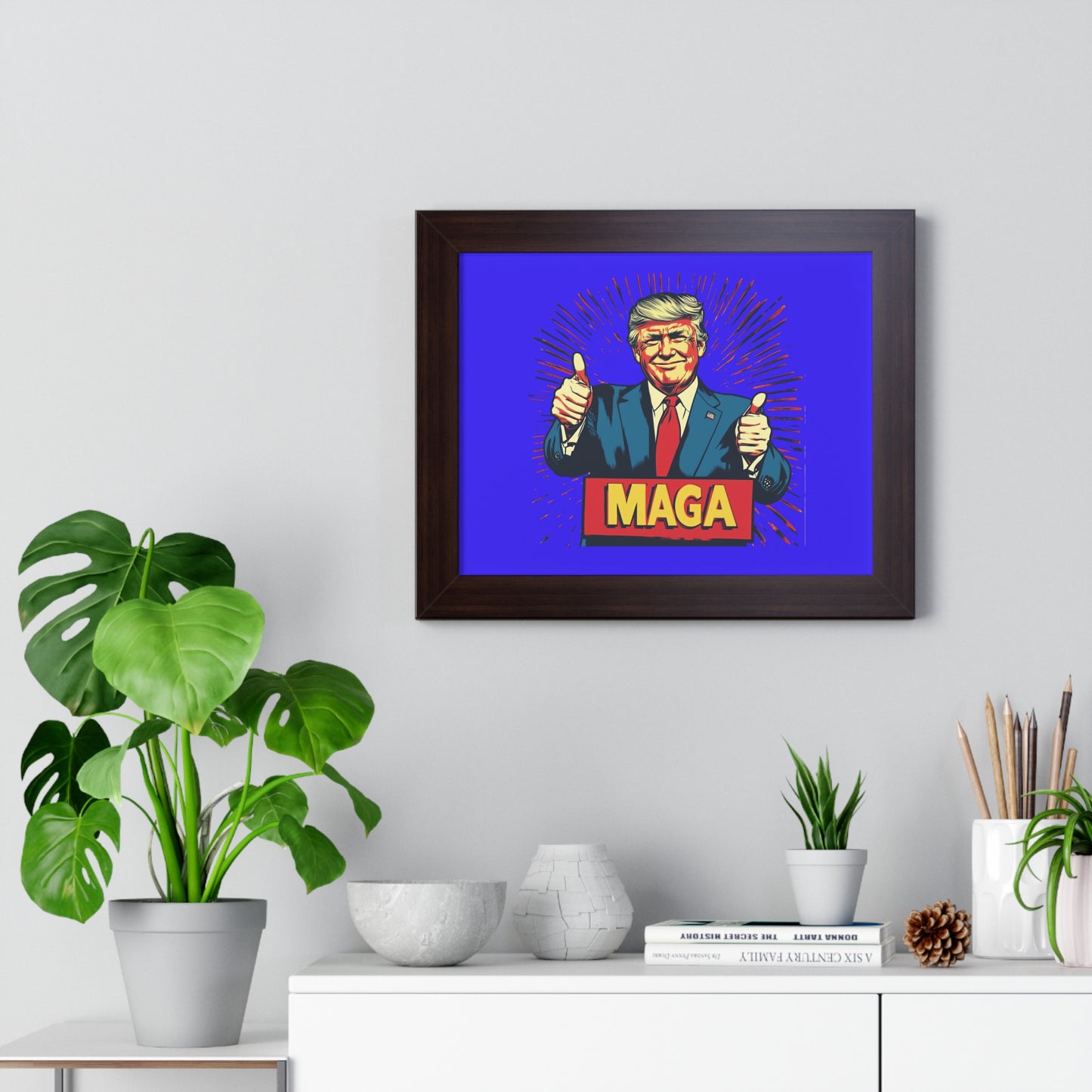 Motivational Framed Horizontal Poster - MAGA Artwork