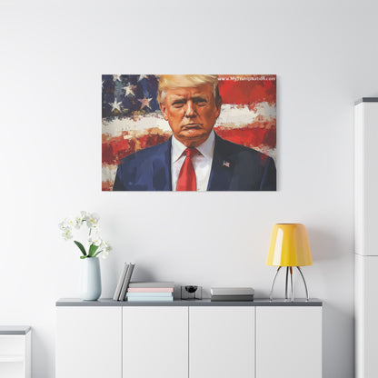 Donald Trump Patriotic Canvas Art