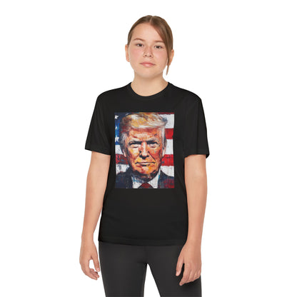 Youth Competitor Tee - Patriotic Donald Trump Art Shirt