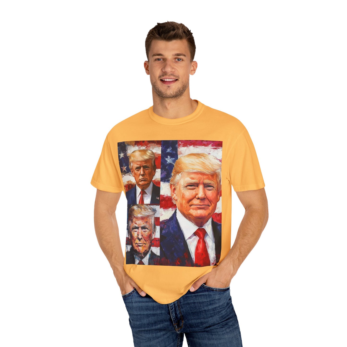 Donald Trump Patriotic Multi-Portrait T-Shirt