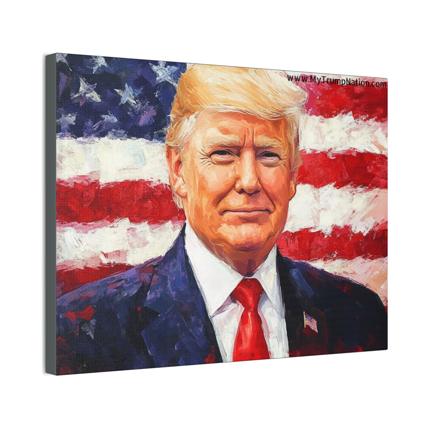 Donald Trump Patriotic Canvas Art