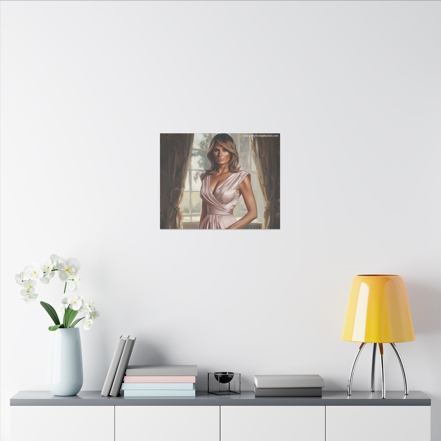 Melania Trump Elegant Canvas Art
