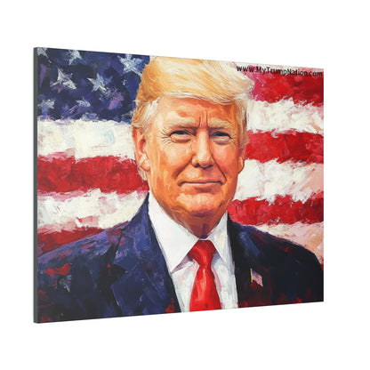 Donald Trump Patriotic Canvas Art