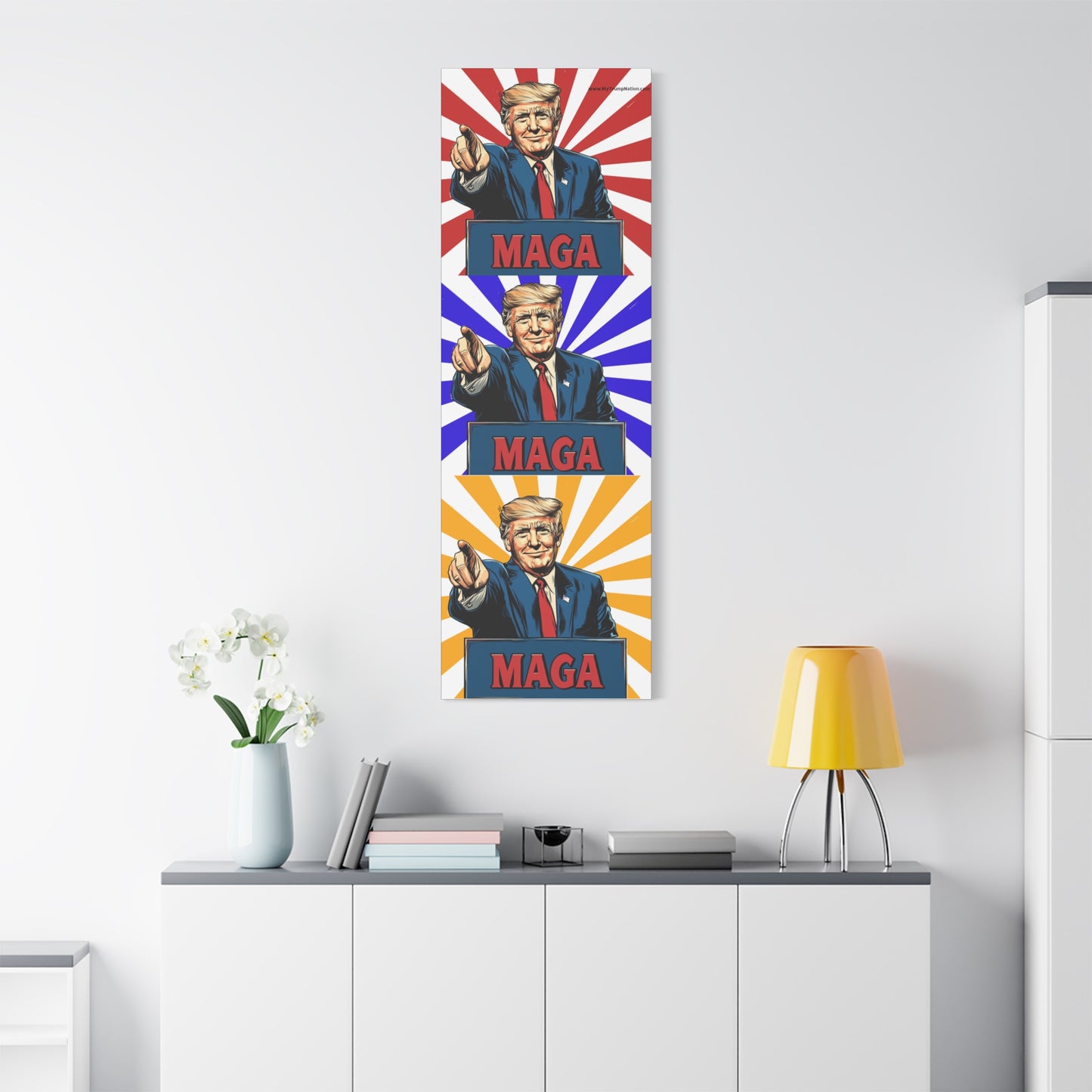 Political Statement Canvas Art - Motivational Trump Design