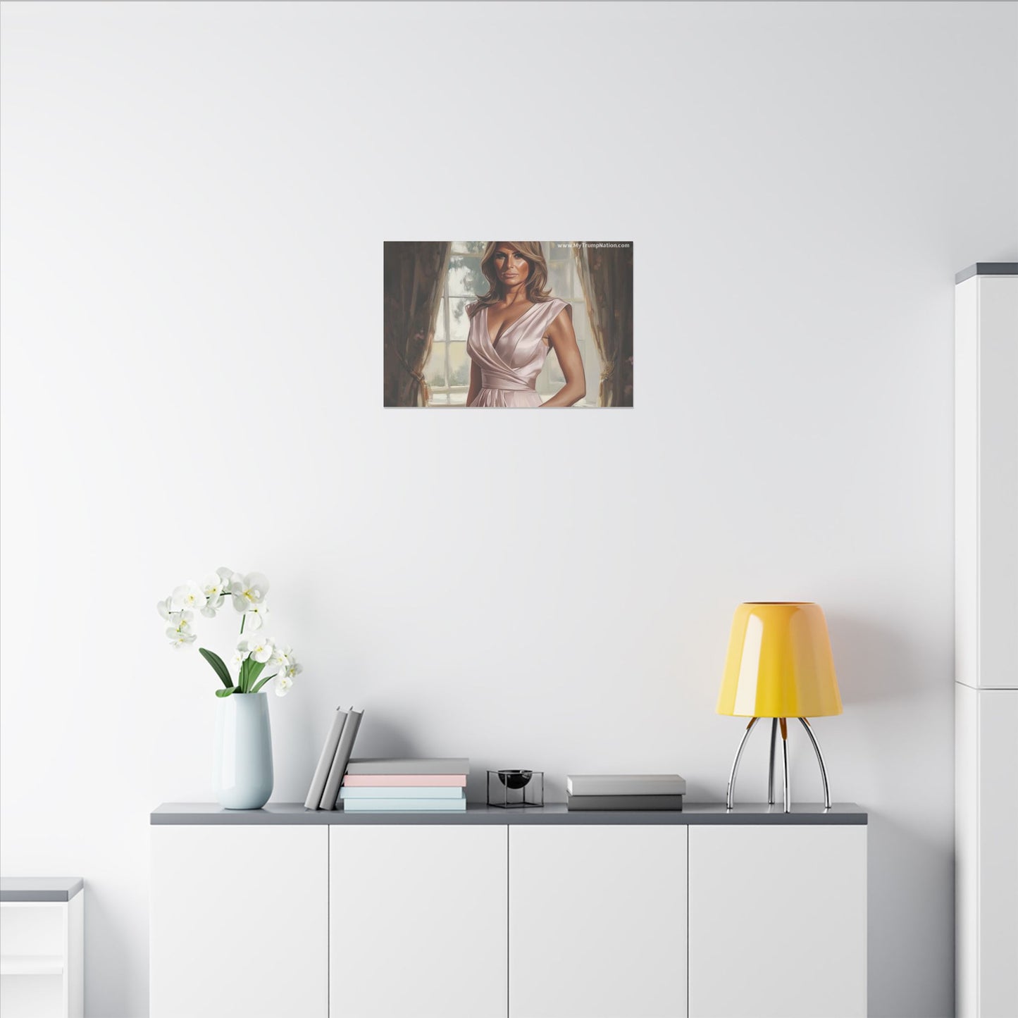 Melania Trump Elegant Canvas Art