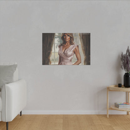 Melania Trump Elegant Canvas Art