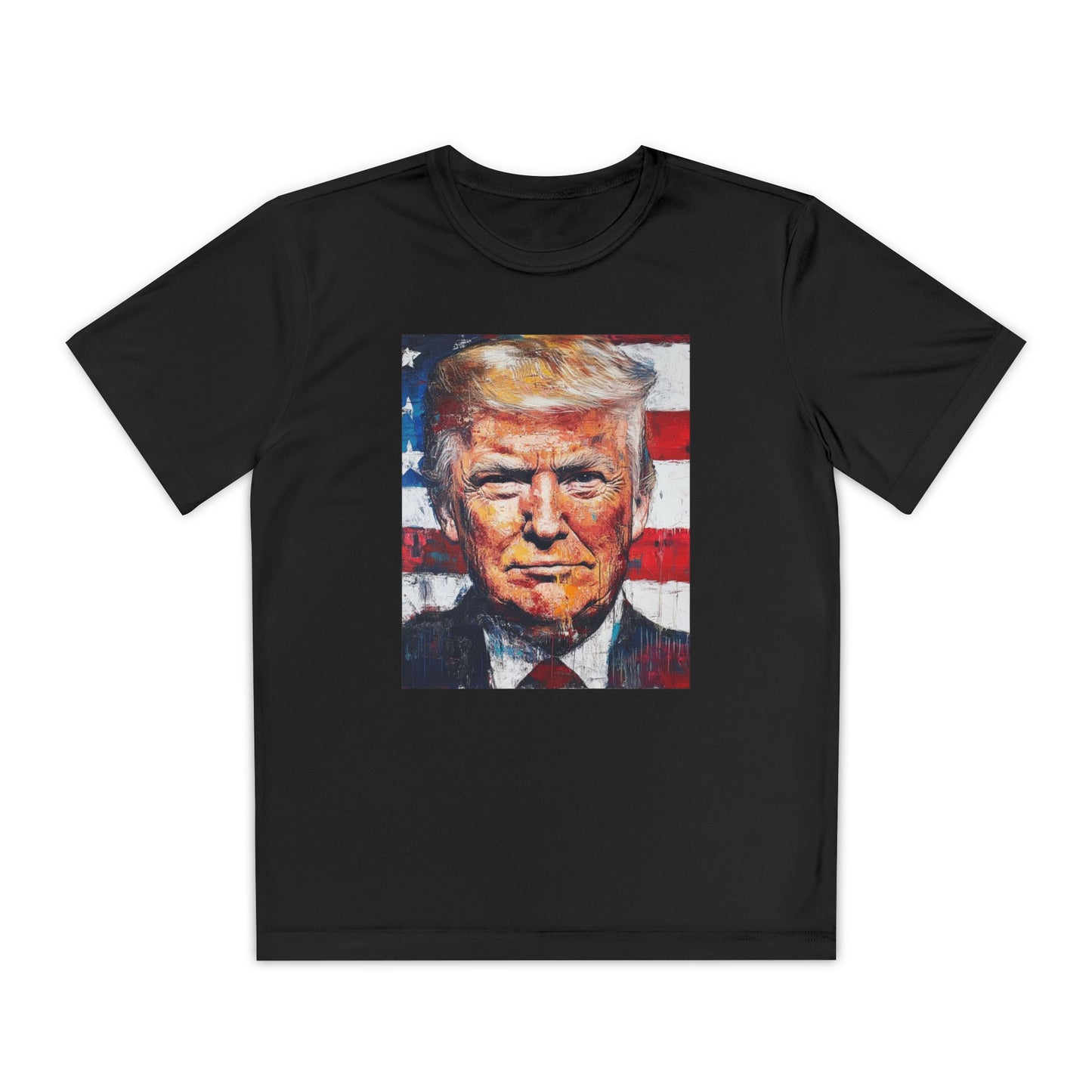 Youth Competitor Tee - Patriotic Donald Trump Art Shirt