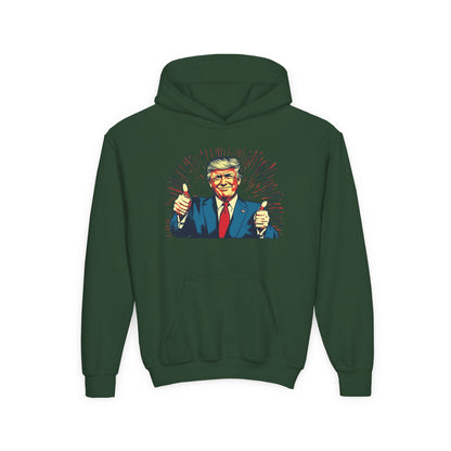 Youth Hoodie with Patriotic Design - Perfect for Political Events and Casual Wear