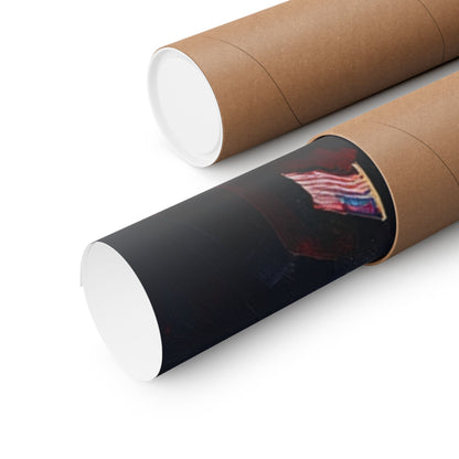 Patriotic Donald Trump Matte Vertical Poster - Bold Artwork for Home and Office Decor