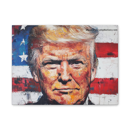 Donald Trump Patriotic Canvas Art