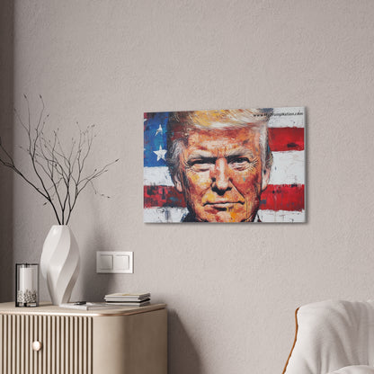 Donald Trump Patriotic Canvas Art
