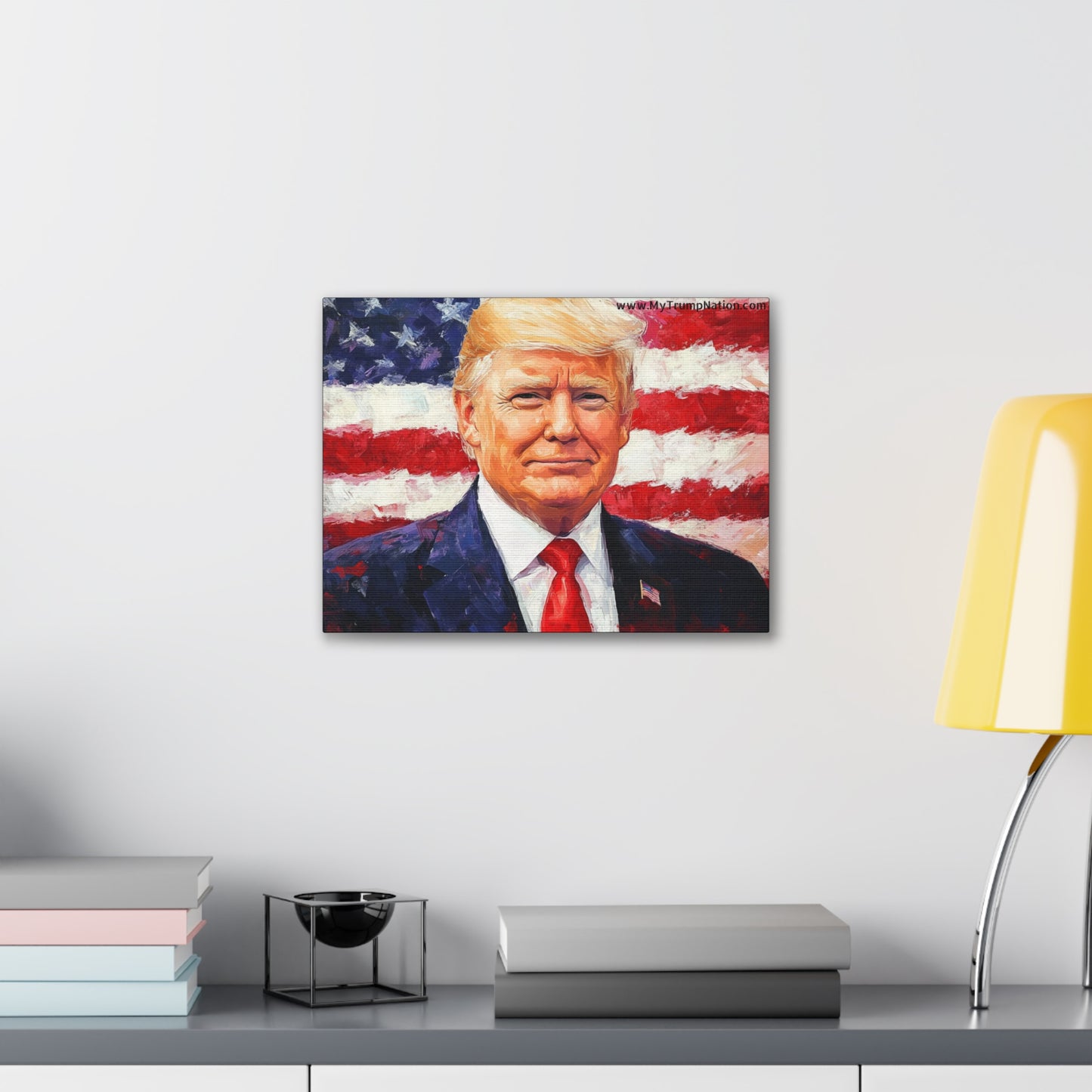 Donald Trump Patriotic Canvas Art